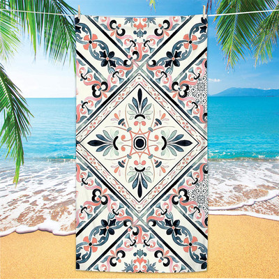 70 cm x 140 cm Boho paplūdimio rankšluostis lauko vandens sportui plaukimo vonios rankšluostis greitai džiūstantis rankšluostis iš mikropluošto paplūdimio rankšluosčiu spausdintas rankšluostis