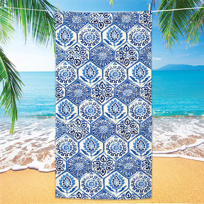 70 cm x 140 cm Boho paplūdimio rankšluostis lauko vandens sportui plaukimo vonios rankšluostis greitai džiūstantis rankšluostis iš mikropluošto paplūdimio rankšluosčiu spausdintas rankšluostis