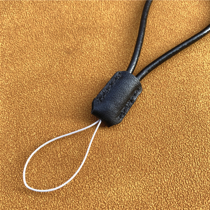 Mobiliojo telefono grandinėlė, odinė virvė mobiliojo telefono žavesiui, karvės odos dirželis, trumpas, paprastas rankų darbo raktų pakabukas, apsaugantis nuo praradimo