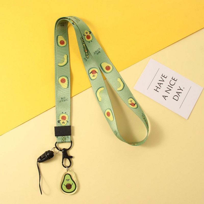 Hoidja kaelarihm Avokaado riputada võtmehoidja kaelarihm ID-kaardi hoidja kaelarihm Mobiiltelefoni tarvikud