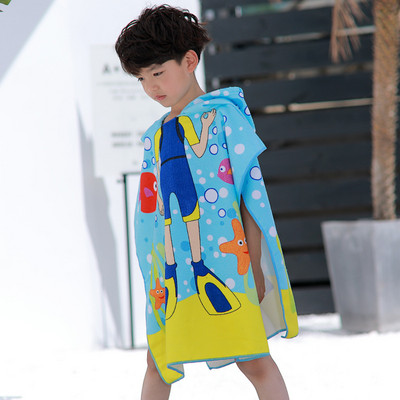 Πετσέτα μπάνιου 2023 με κουκούλα και καπέλα για παιδιά Απορροφητικό χαριτωμένο κινούμενα σχέδια Animal Full Vitality Swim Φορέστε μαγιό από μικροΐνες