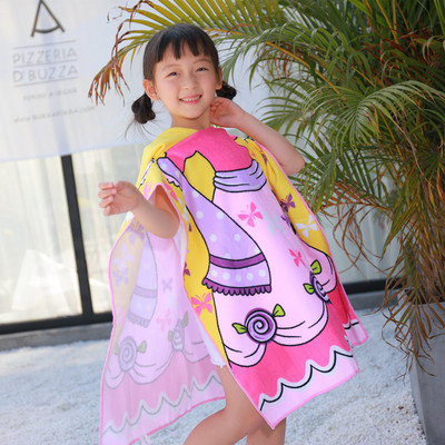 Πετσέτα μπάνιου 2023 με κουκούλα και καπέλα για παιδιά Απορροφητικό χαριτωμένο κινούμενα σχέδια Animal Full Vitality Swim Φορέστε μαγιό από μικροΐνες