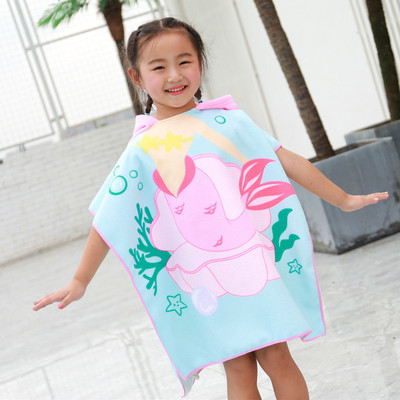 Πετσέτα μπάνιου 2023 με κουκούλα και καπέλα για παιδιά Απορροφητικό χαριτωμένο κινούμενα σχέδια Animal Full Vitality Swim Φορέστε μαγιό από μικροΐνες