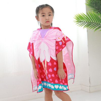 Πετσέτα μπάνιου 2023 με κουκούλα και καπέλα για παιδιά Απορροφητικό χαριτωμένο κινούμενα σχέδια Animal Full Vitality Swim Φορέστε μαγιό από μικροΐνες