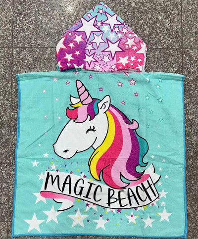 Πετσέτα μπάνιου 2023 με κουκούλα και καπέλα για παιδιά Απορροφητικό χαριτωμένο κινούμενα σχέδια Animal Full Vitality Swim Φορέστε μαγιό από μικροΐνες