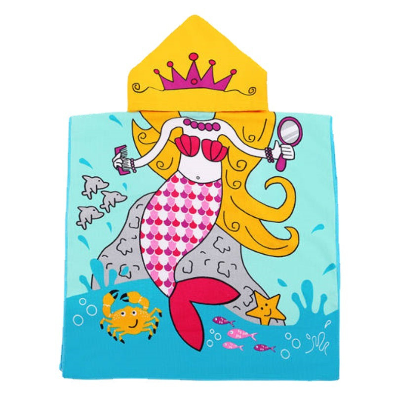 Πετσέτα μπάνιου 2023 με κουκούλα και καπέλα για παιδιά Απορροφητικό χαριτωμένο κινούμενα σχέδια Animal Full Vitality Swim Φορέστε μαγιό από μικροΐνες
