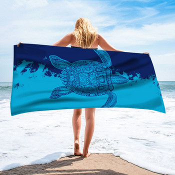 Бързосъхнеща плажна кърпа в бохемски стил Микрофибърна лятна възглавница за плуване Фитнес кърпи за баня Спортна кърпа за басейн