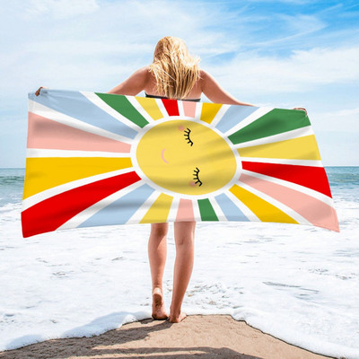 Brzo sušeći ručnik za plažu u boemskom stilu Bath od mikrovlakana Ljetni jastuk Plivanje Fitness Ručnici za kupanje Sportski bazen Ručnik za plivanje