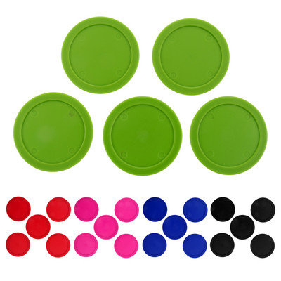 5 Pieces 62mm Air Hockey Replacement Pucks For Full Size Air Hockey Tables