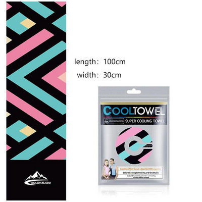 Rashladni ledeni ručnik za ljetne sportove Brzo sušeći ručnik za hlađenje koji upija znoj Prozračni ručnik za hlađenje biciklističke joge za teretanu