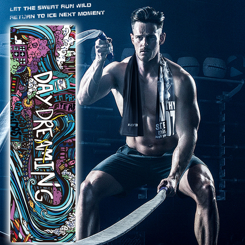 Rashladni ledeni ručnik za ljetne sportove Brzo sušeći ručnik za hlađenje koji upija znoj Prozračni ručnik za hlađenje biciklističke joge za teretanu