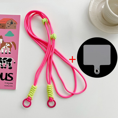 Κορδόνι χιαστί ιμάντες ώμου Μπρελόκ Μπρελόκ Ρυθμιζόμενο πλεκτό σχοινί με ανταλλακτικό μπάλωμα για αξεσουάρ κινητού τηλεφώνου