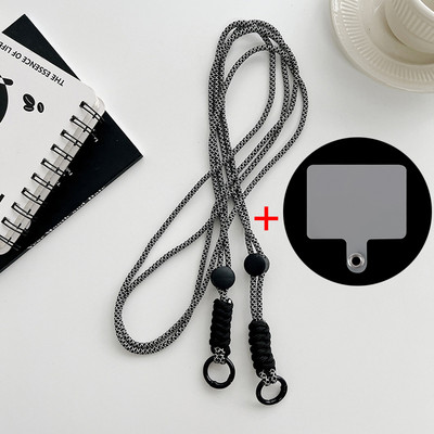 Κορδόνι χιαστί ιμάντες ώμου Μπρελόκ Μπρελόκ Ρυθμιζόμενο πλεκτό σχοινί με ανταλλακτικό μπάλωμα για αξεσουάρ κινητού τηλεφώνου