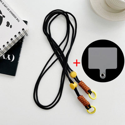 Κορδόνι χιαστί ιμάντες ώμου Μπρελόκ Μπρελόκ Ρυθμιζόμενο πλεκτό σχοινί με ανταλλακτικό μπάλωμα για αξεσουάρ κινητού τηλεφώνου