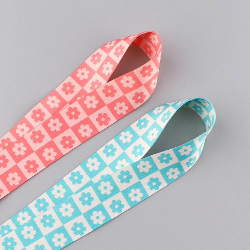 Divat virágok zsinórok kulcs nyakpánthoz kártyajelvényhez edzőterem kulcstartó kulcstartó barkács akasztókötél mobiltelefon tartozékok