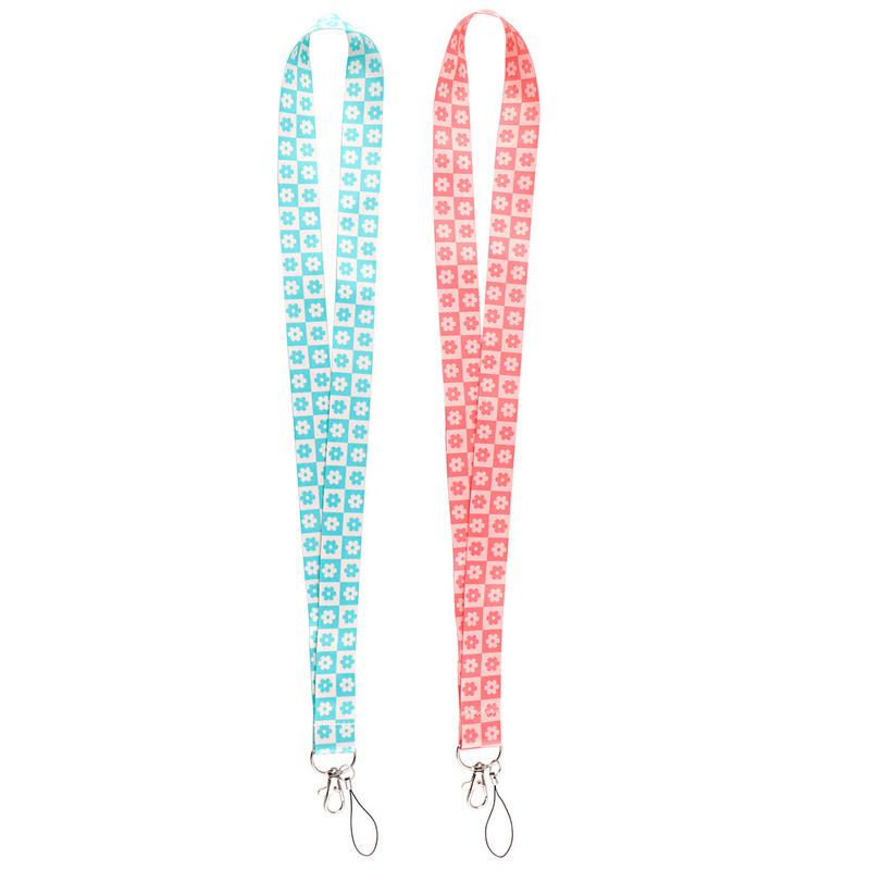 Divat virágok zsinórok kulcs nyakpánthoz kártyajelvényhez edzőterem kulcstartó kulcstartó barkács akasztókötél mobiltelefon tartozékok