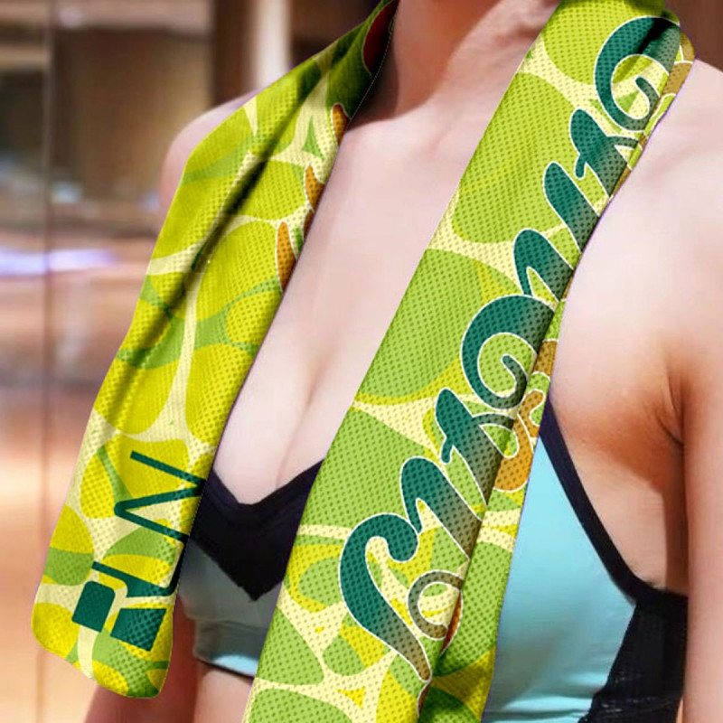 Καλοκαιρινό κρύο Πετσέτα για τρέξιμο Απαραίτητα προμήθειες Αθλητισμός Πρόληψη θερμότητας Πετσέτα πάγου Μεταξωτή πετσέτα Απορρόφηση ιδρώτα Ψύξη Γρήγορο στέγνωμα