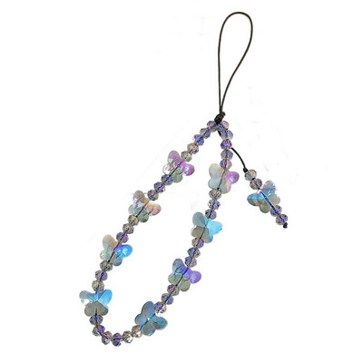 Telefoni juhe ehte kett Telefoni ehted liblikas lill helmestega mobiiltelefoni kett Telefoniümbris Tross telefonirihm