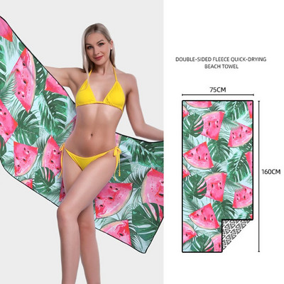 Prosop mare de plajă în stil boem pentru femei Prosop de baie catifea față-verso uscare rapidă șal pătrat Accesoriu pentru prosop de plajă pentru înot