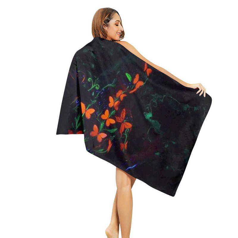 Oceanske životinje s printom meduza Ručnici za plažu Ležerni odmor Plivanje Kampiranje Lagani tanki Brzo sušivi ručnici deke Ženski