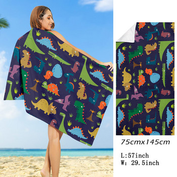 Геометрична мраморна кърпа за баня, абстрактна плажна кърпа Меки абсорбиращи кърпи Бързосъхнеща кърпа, безпясъчно леко плажно одеяло