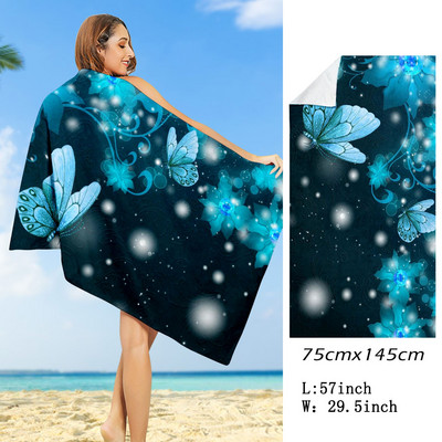 „Boho Mandala“ mikropluošto paplūdimio rankšluostis, labai didelis, ypač didelis, greitai džiūstantis, greitai džiūstantis, be smėlio atsparus baseino rankšluostis, poilsio dangtis