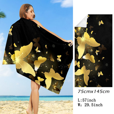 „Boho Mandala“ mikropluošto paplūdimio rankšluostis, labai didelis, ypač didelis, greitai džiūstantis, greitai džiūstantis, be smėlio atsparus baseino rankšluostis, poilsio dangtis