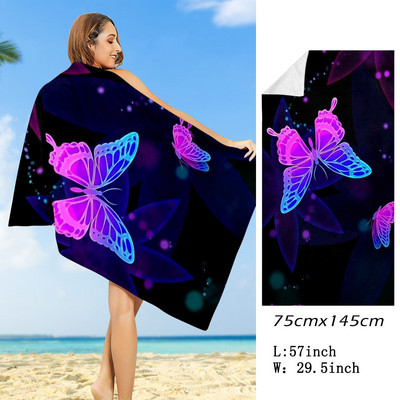 „Boho Mandala“ mikropluošto paplūdimio rankšluostis, labai didelis, ypač didelis, greitai džiūstantis, greitai džiūstantis, be smėlio atsparus baseino rankšluostis, poilsio dangtis