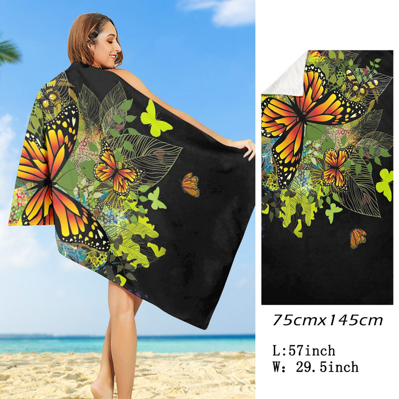 „Boho Mandala“ mikropluošto paplūdimio rankšluostis, labai didelis, ypač didelis, greitai džiūstantis, greitai džiūstantis, be smėlio atsparus baseino rankšluostis, poilsio dangtis