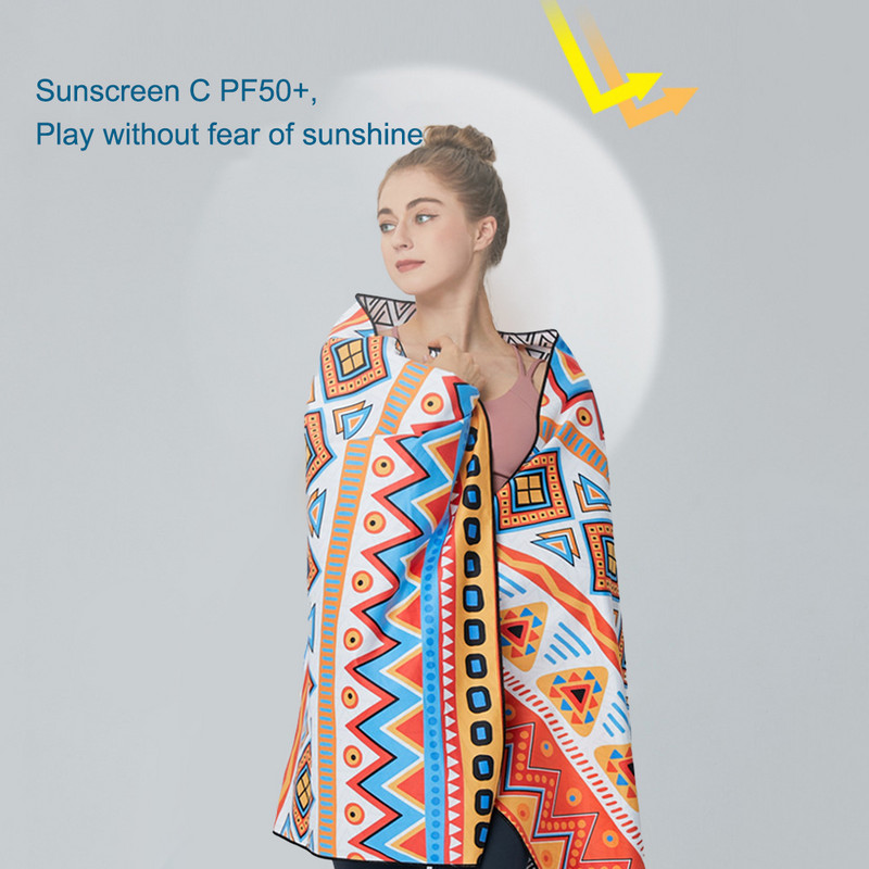 Mikrokiust vannirätikud Kiirelt kuivavad rannakatted kokkupandavad imavad kerged liivavabad kokkupandavad pehmed reisispordiks