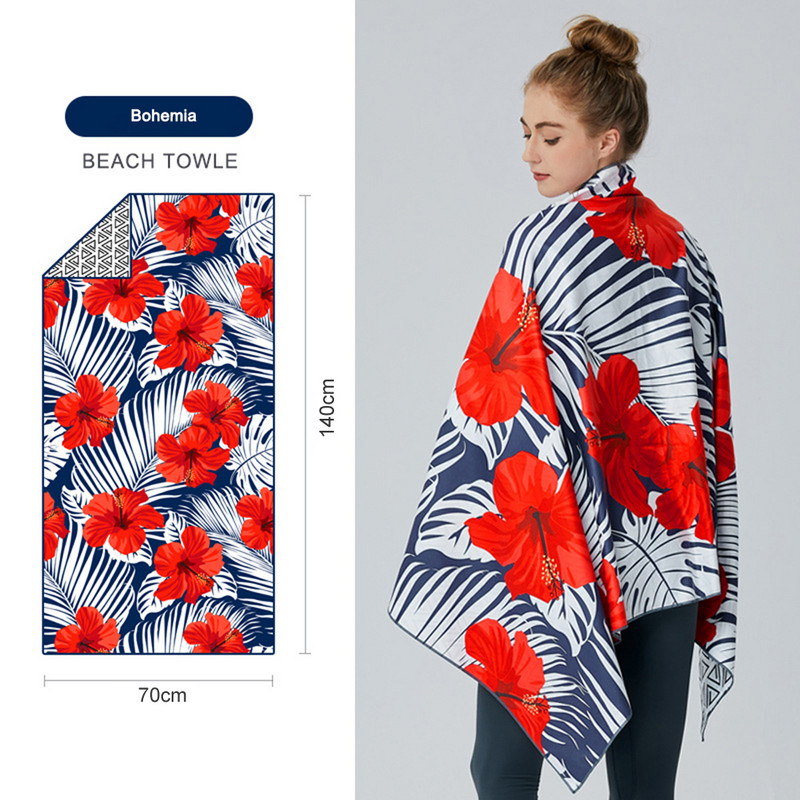 Mikrokiust vannirätikud Kiirelt kuivavad rannakatted kokkupandavad imavad kerged liivavabad kokkupandavad pehmed reisispordiks