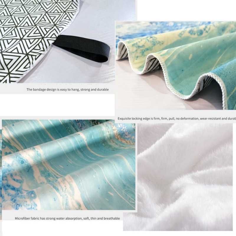 Ručnik za plažu od mikrovlakana s prugastim printom Prijenosni lagani ručnik za kupanje za odrasle, koji se brzo suši Putni ručnik za sport i fitnes