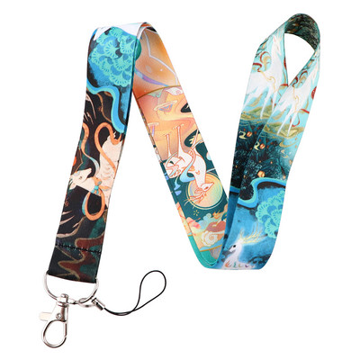 Dažykite meno diržus, skirtus rakto kakleliui, skirtą kortelių ženkleliui, sporto salė