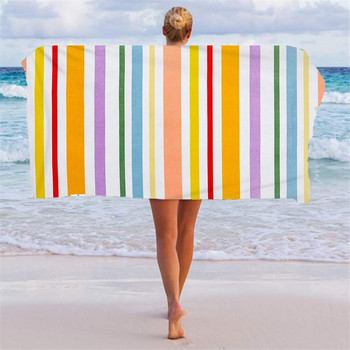 Плажна кърпа Правоъгълна външна кърпа Ярка бродерия Персонализирана плажна кърпа Плажен аксесоар