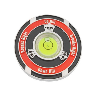 Suure täpsusega golfipalli marker koos tasememõõturiga, kahepoolse joonduse lugeja tööriistaga golfiasendimärgi tarvikud golfimängijatele