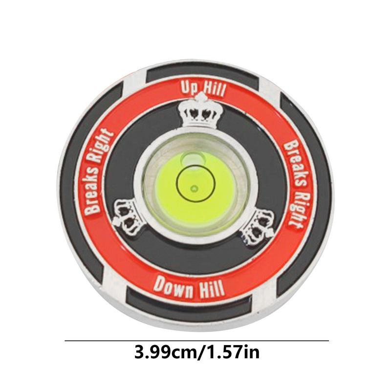 Suure täpsusega golfipalli marker koos tasememõõturiga, kahepoolse joonduse lugeja tööriistaga golfiasendimärgi tarvikud golfimängijatele