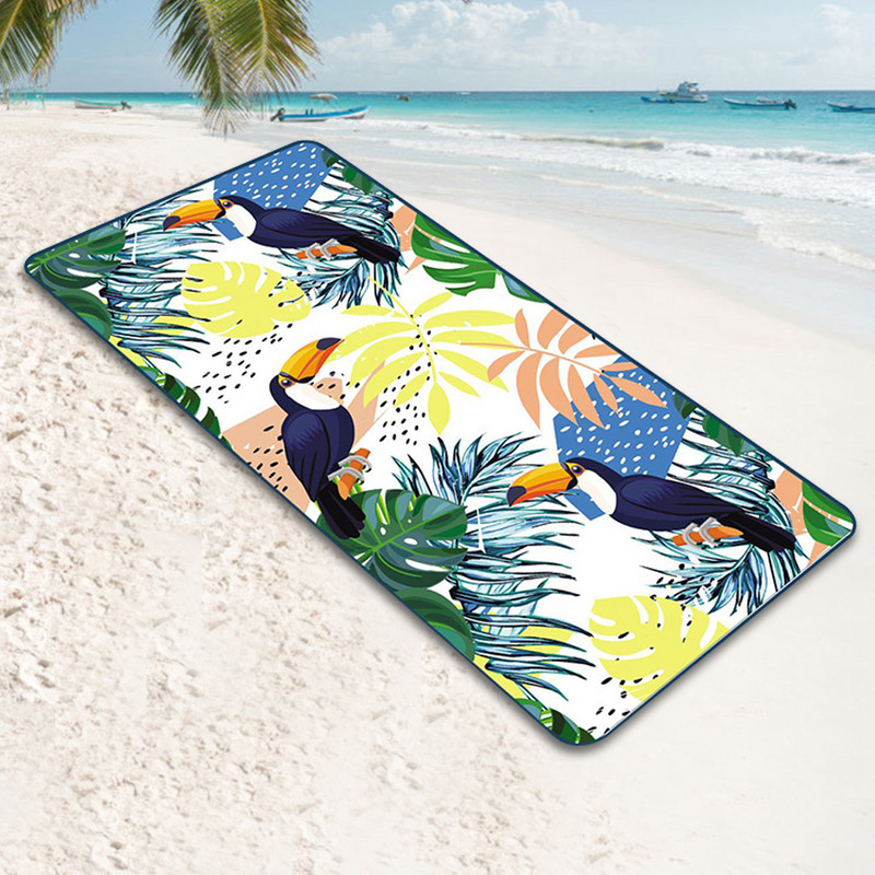 Rannakatte rätikud Kiiresti kuivavad mikrokiust ujumistekk, imav kerge kulumiskindel õuesurfitarbed