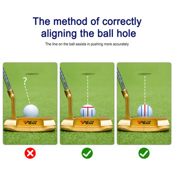 Μαρκαδόρος μπάλας του γκολφ με 2 στυλό σήμανσης Εργαλείο ευθυγράμμισης σημαδιών σχεδίασης γκολφ Φορητό εργαλείο προπόνησης διπλής όψης Εργαλείο εξωτερικού χώρου