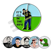 Golfo kamuoliuko žymeklis Golfo kepurės segtukas Magnetinis lydinio žymeklis golfo priedai Eksploatacijos dangteliai spaustukai golfo žymekliai vyrams moterims, dovanų pristatymas