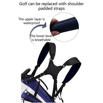 Σακίδιο πλάτης γκολφ Αντικατάσταση νάιλον ιμάντων ρυθμιζόμενο Golf διπλό λουράκι ώμου Αξεσουάρ τσάντα γκολφ εξωτερικού χώρου Ανθεκτικό