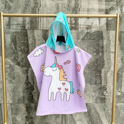 Baby Beach Poncho Microfiber Πετσέτα Surf Pool Μπουρνούζι Αλλαγή Ρόμπας Κορίτσι Αγόρι Quick Dry βαμβακερές πετσέτες μπάνιου για παιδιά