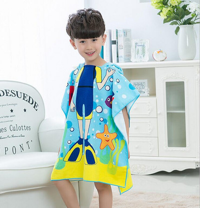 Baby Beach Poncho Microfiber Πετσέτα Surf Pool Μπουρνούζι Αλλαγή Ρόμπας Κορίτσι Αγόρι Quick Dry βαμβακερές πετσέτες μπάνιου για παιδιά