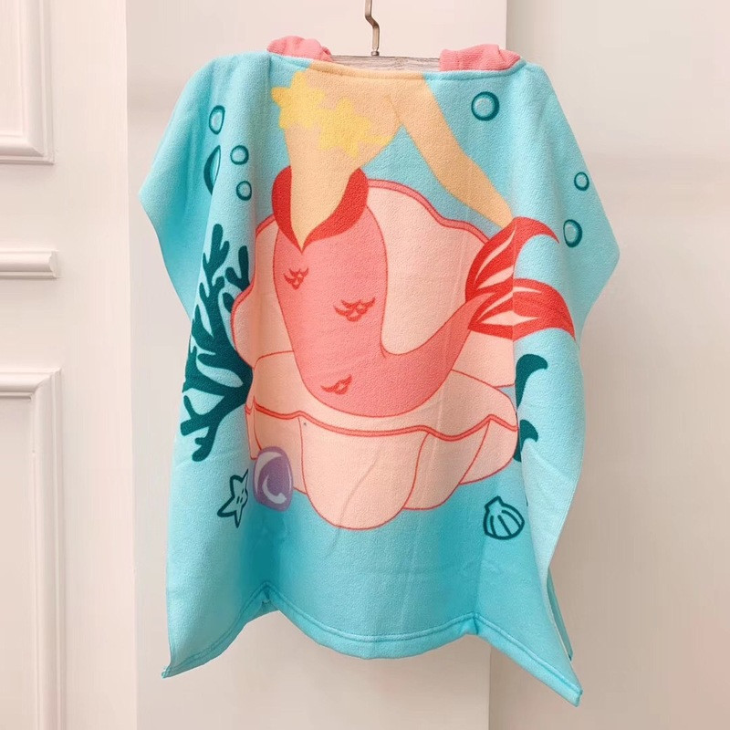 Baby Beach Poncho Microfiber Πετσέτα Surf Pool Μπουρνούζι Αλλαγή Ρόμπας Κορίτσι Αγόρι Quick Dry βαμβακερές πετσέτες μπάνιου για παιδιά