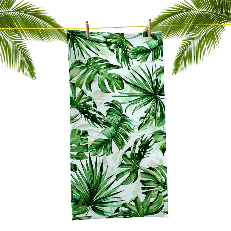 Reisimine, suur mikrokiust rannarätik, pehme, kompaktne 160x80 cm vann, lilleprintimine, spordimood, ujumine, kerge üliimav