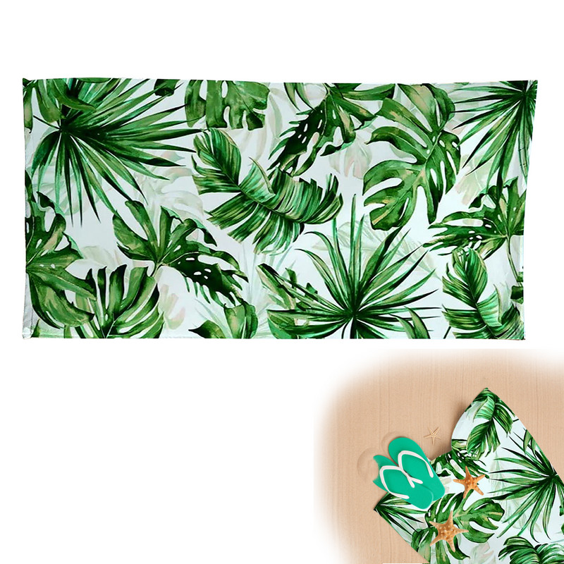 Reisimine, suur mikrokiust rannarätik, pehme, kompaktne 160x80 cm vann, lilleprintimine, spordimood, ujumine, kerge üliimav