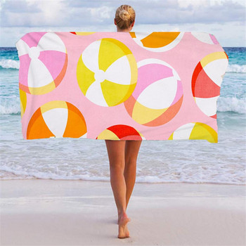 Лека външна кърпа Удобна кърпа за къмпинг Не избледнява Силно абсорбираща персонализирана плажна кърпа