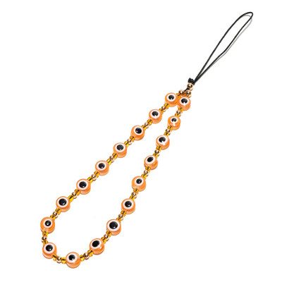 Lanț de telefon cu ochi rău de modă, margele din rășină, curea pentru telefon mobil, accesorii colorate pentru farmecul pentru telefon mobil, bijuterii pentru femei, fete