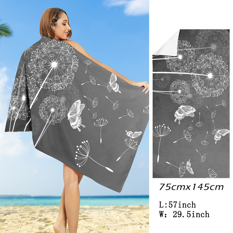 Prosop de plajă ocazional Prosop pentru sporturi acvatice în aer liber Prosop cu uscare rapidă Prosoape de înot pentru surf Covoraș mare de yoga portabil Pături pentru scaun de plajă