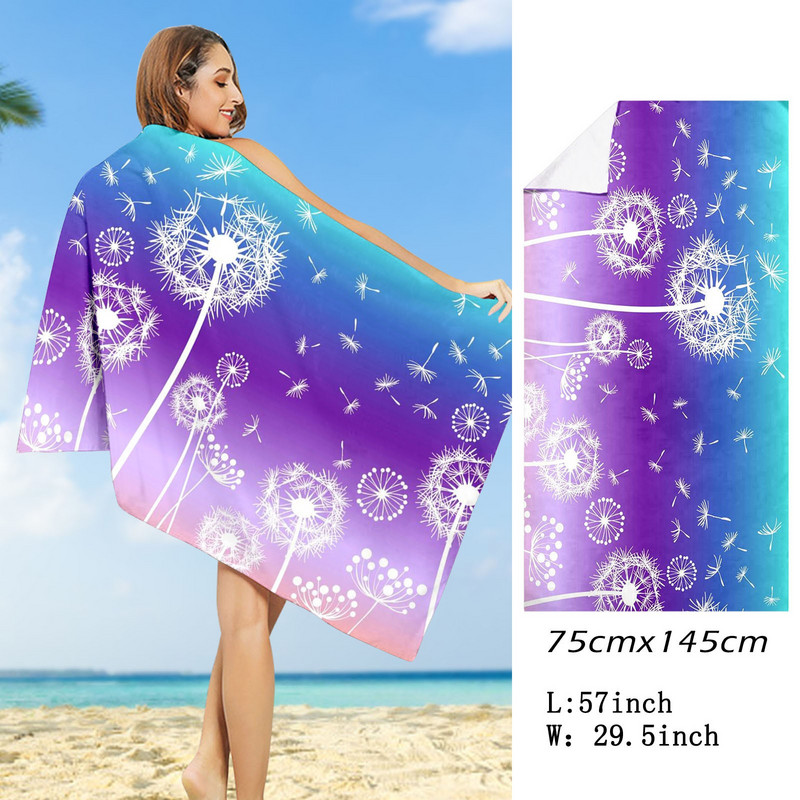 Prosop de plajă ocazional Prosop pentru sporturi acvatice în aer liber Prosop cu uscare rapidă Prosoape de înot pentru surf Covoraș mare de yoga portabil Pături pentru scaun de plajă