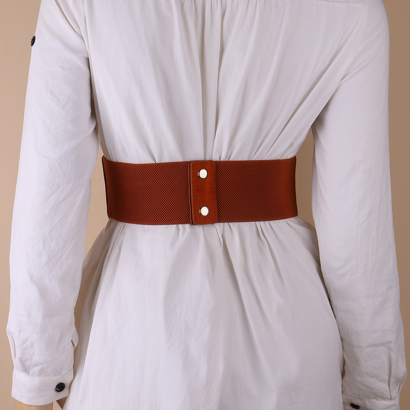 Retro pits Lipsunöör Elastne naiste vöö kulumine väljastpoolt aasaga vöökoht dekoratiivne korsett naistele Cummerbunds särkkleit